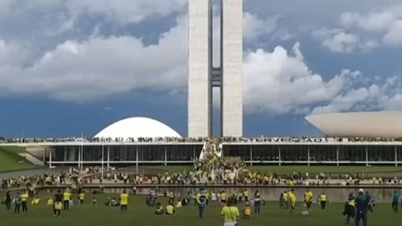 Imagem de atos terroristas em Brasília - Reprodução / Vídeo