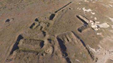 Fotografia área do bunker encontrado - Divulgação/ Instituto Provincial de Relíquias Culturais e Arqueologia de Heilongjiang