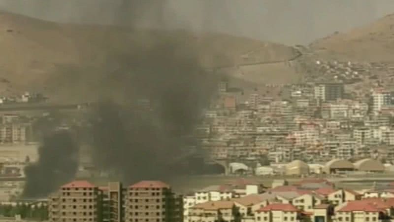 O aeroporto foi alvo de uma explosão - Divulgação/Vídeo/Al Jazeera