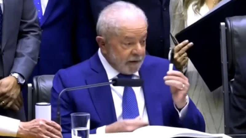 Lula na cerimônia de posse - Reprodução/Vídeo/YouTube