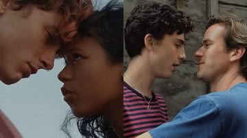 Cenas de “Me Chame Pelo Seu Nome” (2017) e “Bones and All” (2022) - Divulgação/Youtube/Sony Pictures Brasil / Warner Bros.