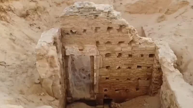 Parte do complexo de banhos romanos encontrado na Espanha - Divulgação/Universidade de Cádiz