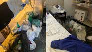 Fotos tiradas dentro de quarto de motel onde idosa era mantida em cárcere privado - Divulgação/Polícia Civil de Pernambuco