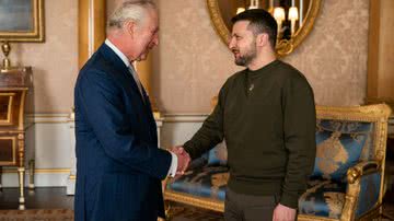 Encontro entre o rei Charles III e Volodymyr Zelensky - Getty Images