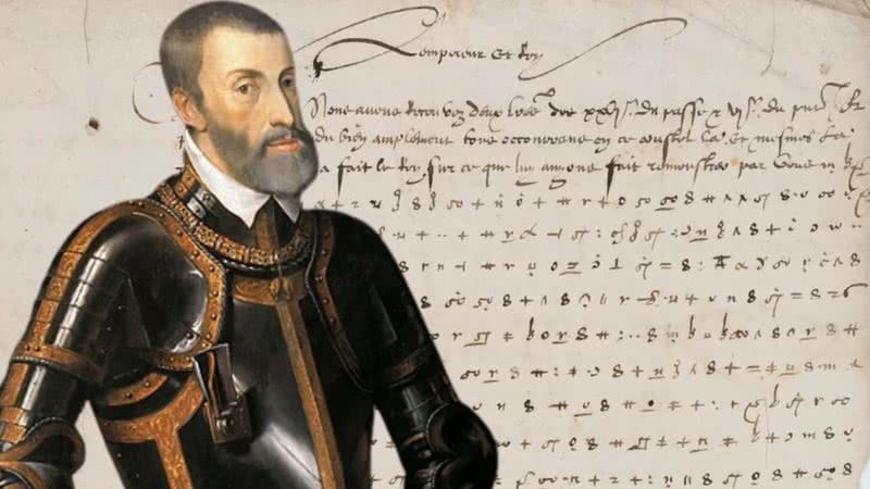 Imagem da carta e Carlos V - Divulgação/Bibliothèque Stanislas de Nancy e Domínio Público