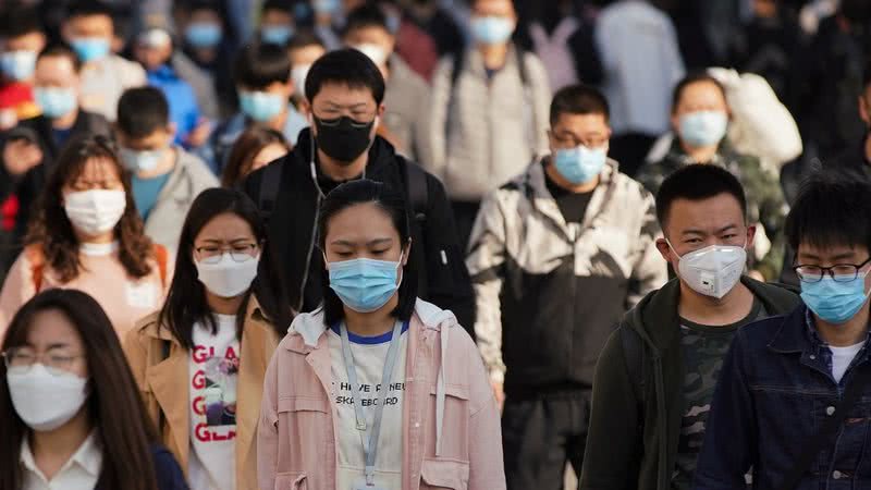 Fotografia tirada na China, em meio à pandemia - Getty Images