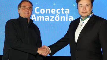 Jair Bolsonaro e Elon Musk - Jair Bolsonaro/Twitter/Reprodução