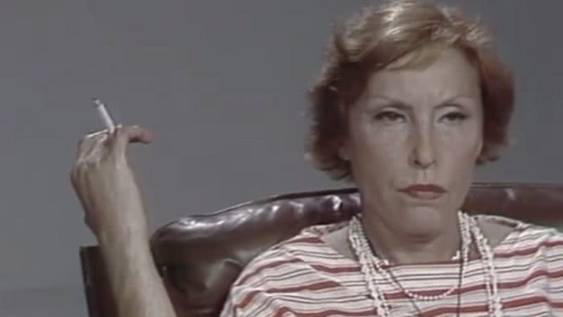 A escritora Clarice Lispector durante a entrevista - Divulgação/Vídeo