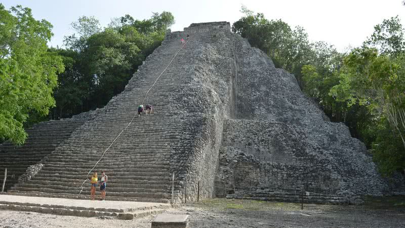 Imagem de uma pirâmide na antiga cidade de Cobá, no México - Divulgação/Needpix