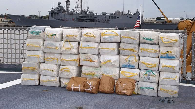 Imagem meramente ilustrativa com carga de cocaína - Foto por U.S. Navy pelo Wikimedia Commons