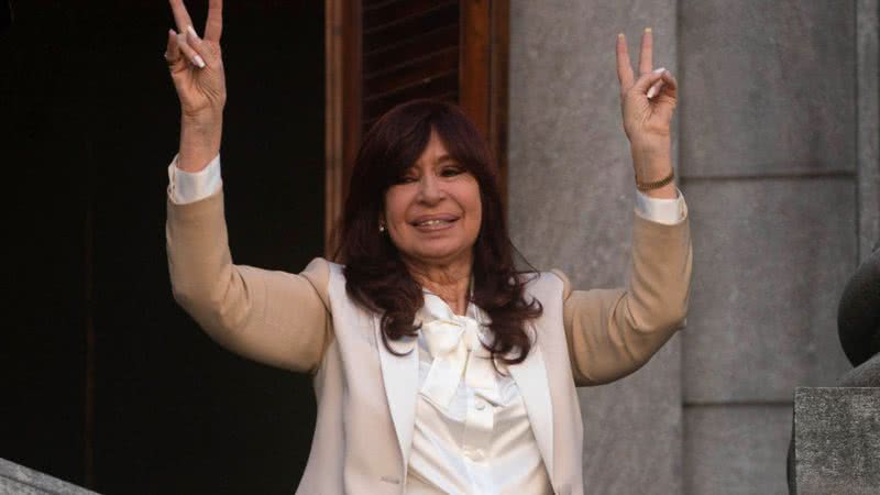 Cristina Kirchner durante aparição, em 2022 - Getty Images