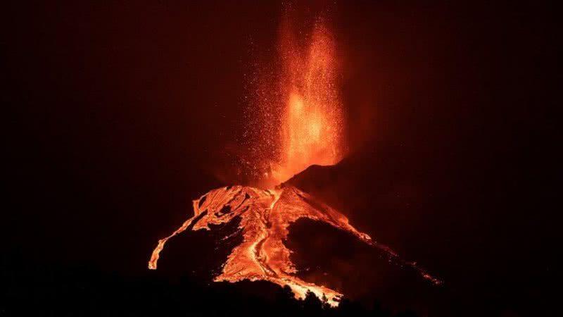 A erupção do vulcão Cumbre Vieja na ilha de La Palma - Getty Images