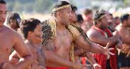 Integrantes de tribo maori realizando a tradicional haka em fevereiro de 2021 - Getty Images