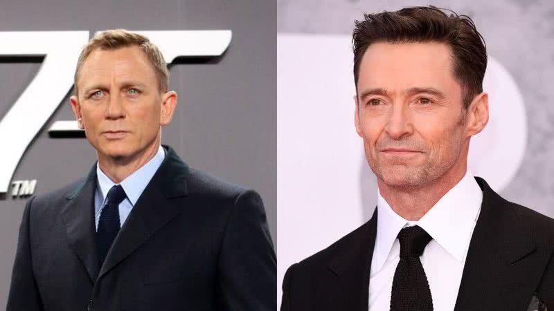 Montagem mostrando Daniel Craig (à esq) e Hugh Jackman (à dir) - Getty Images