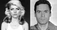 Debbie Harry (esq.) e Ted Bundy (dir.) em montagem - Wikimedia Commons / National Portrait Gallery (esq.) / Florida Department of Corrections (dir.)