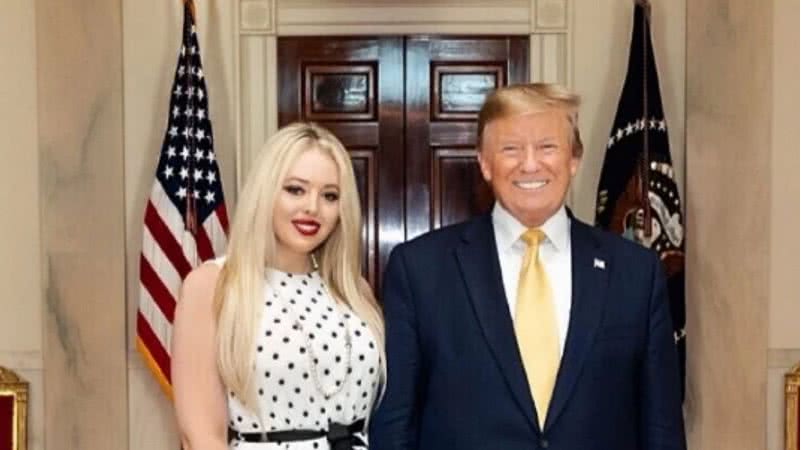 Donald Trump e sua filha Tiffany Trump - Divulgação/Instagram