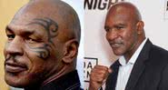 Montagem com Mike Tyson à esquerda, e Evander Holyfield à direita - Getty Images