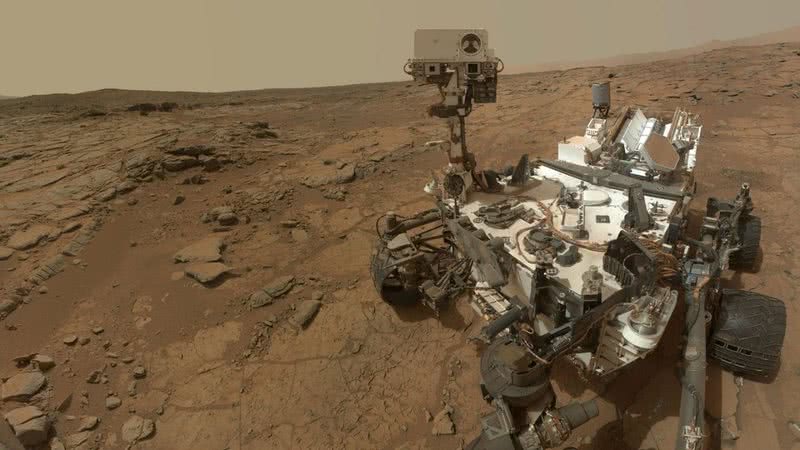 Fotografia do Curiosity em Marte - Divulgação / NASA / JPL