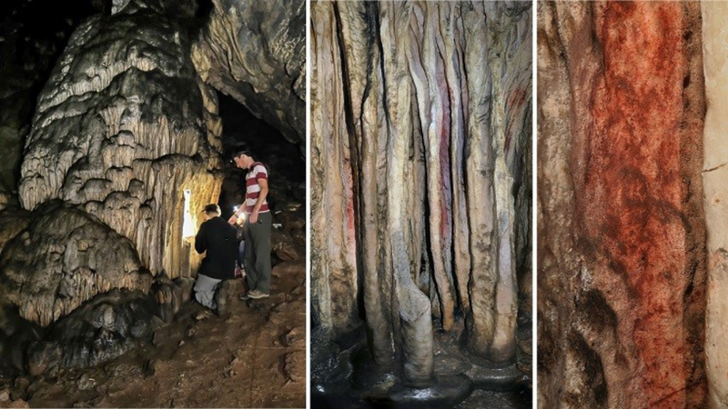 Pintura na Cueva de Ardales - Divulgação/Universidade de Barcelona