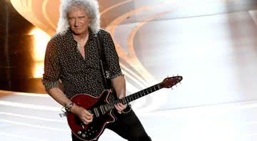 Fotografia de Brian May em apresentação de 2019 - Getty Images