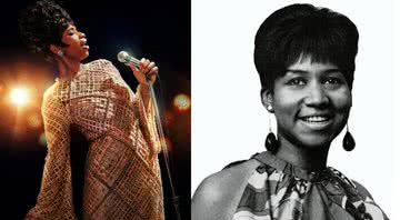 Montagem mostrando Jennifer Hudson no papel, e Aretha Franklin na vida real - Divulgação / Wikimedia Commons / Youtube / MGM