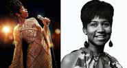 Montagem mostrando Jennifer Hudson no papel, e Aretha Franklin na vida real - Divulgação / Wikimedia Commons / Youtube / MGM