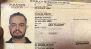 Passaporte de Carlos Limar - Divulgação / Polícia Nacional do Paraguai