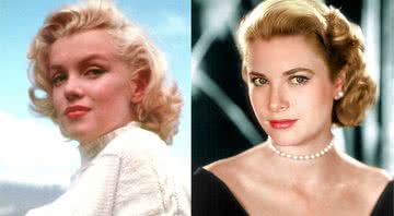 Marilyn Monroe (à esquerda) e Grace Kelly (à esquerda) - Wikimedia Commons / Bert Parry e Pierre Tourigny