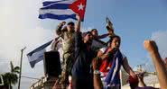 Manifestantes em protesto realizado nos EUA, em julho deste ano - Getty Images