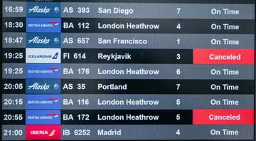 Voos são cancelados - Getty Images
