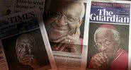 Desmond Tutu nas capas dos principais jornais do Reino Unido - Getty Images