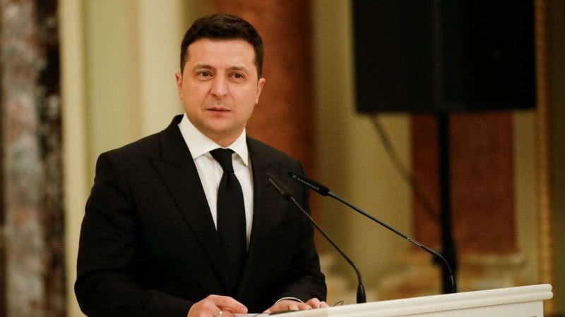 Volodymyr Zelensky, o presidente da Ucrânia - Getty Images