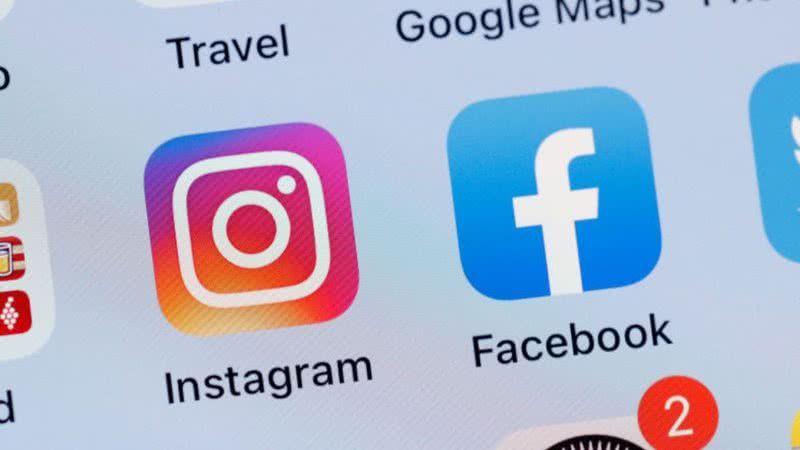 Ícones das redes sociais Instagram e Facebook - Getty Images