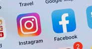 Ícones das redes sociais Instagram e Facebook - Getty Images