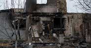 Casa destruída em Kiev, a capital ucraniana - Getty Images