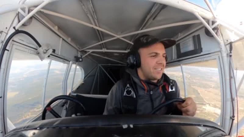 Piloto Trevor Jacob em monomotor - Divulgação / vídeo / Youtube / Trevor Jacob