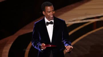 Chris Rock durante a cerimônia do Oscar - Getty Images