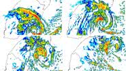 No gráfico, ciclone Yakecan atinge o Rio Grande do Sul - Divulgação / Metsul