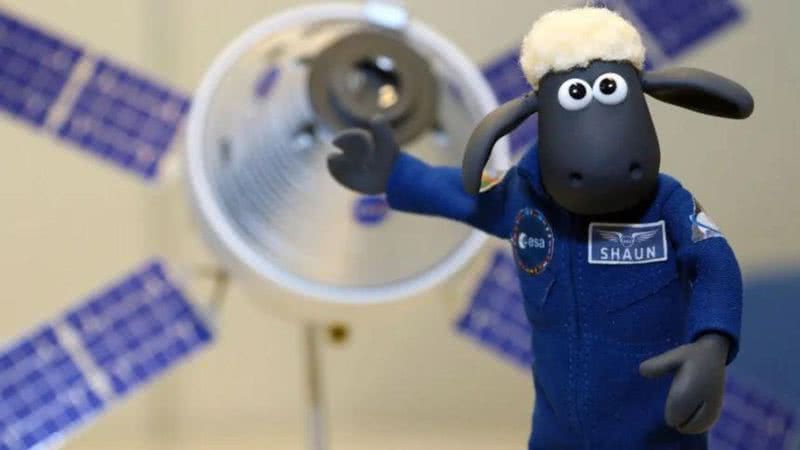 Shaun, o Carneiro como astronauta - Divulgação / ESA