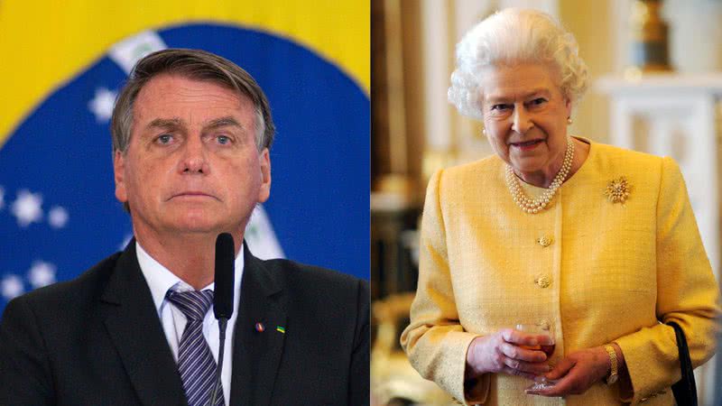 Jair Bolsonaro e rainha Elizabeth - Getty Images