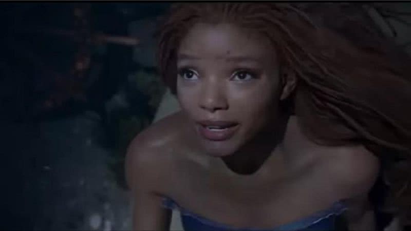 A atriz Halle Bailey como Ariel - Divulgação / Youtube