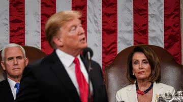 Donald Trump e Nancy Pelosi - Getty Images