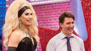 Justin Trudeau no programa Drag Race - Divulgação / World of Wonder