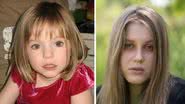 A garotinha Madeleine McCann e a jovem que afirma ser ela - Divulgação