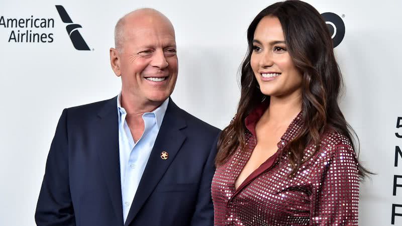 O ator Bruce Willis e sua esposa Emma Heming - Getty Images