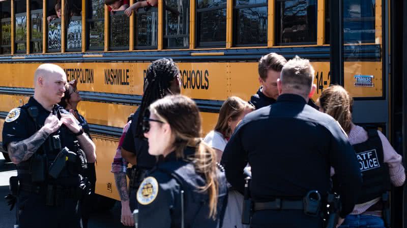 Seis pessoas foram mortas em escola de Nashville - Getty Images