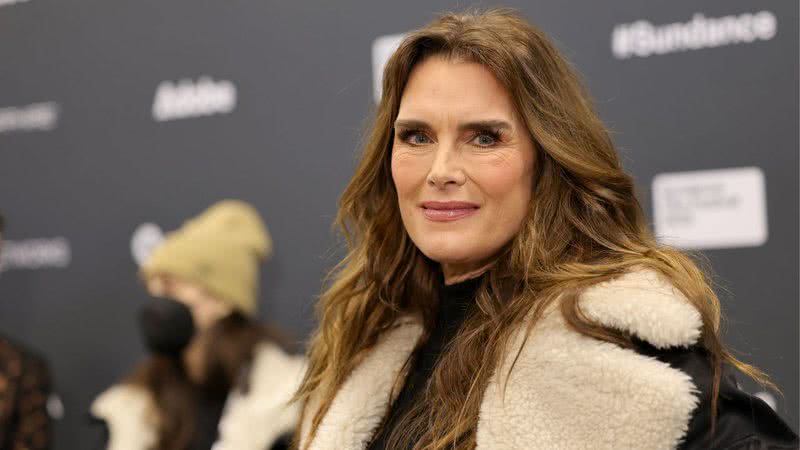 A atriz Brooke Shields em janeiro deste ano - Getty Images