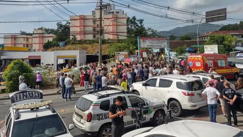 Quatro crianças foram mortas em creche em Blumenau - Divulgação / CBMSC