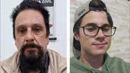 Paulo Cupertino e o jovem ator Rafael Miguel - Divulgação / Polícia Civil e arquivo pessoal