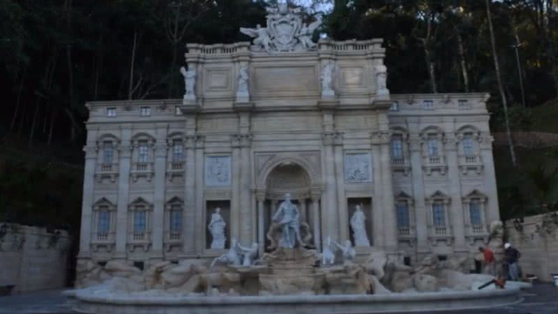 A Fontana di Trevi de Serra Negra - Divulgação / vídeo / G1